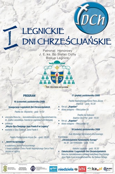 plakat I Legnickie Dni chrześcijańskie